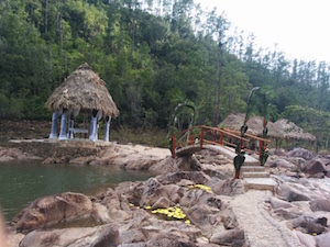 Gaia's beautiful decoration for our ceremony